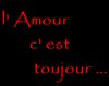 l'amour c'est toujour